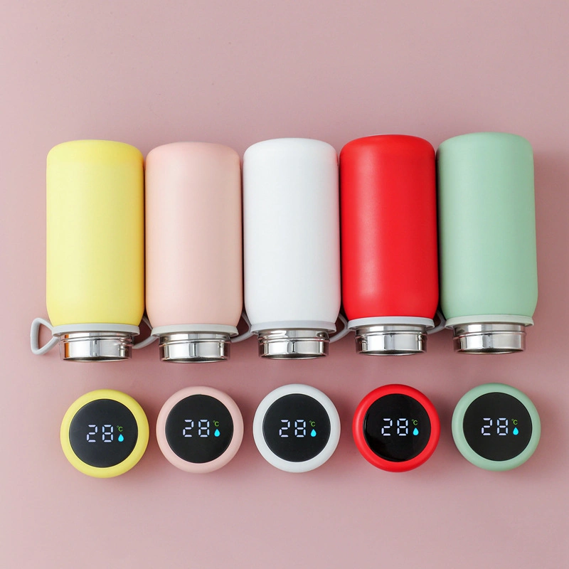 Mini Portable 320ml Stainless Steel Hand Warmer Smart USB Charging Temperature Display Electric Thermoses